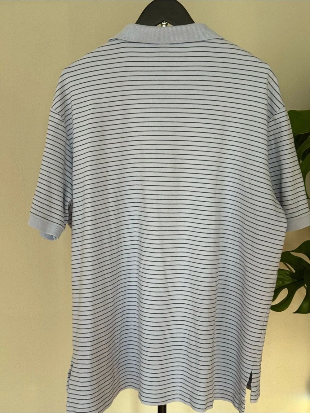 Ralph Lauren Light Blue & Navy Striped Polo Shirt